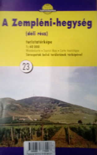 Zemplni-hegysg turistatrkpe ( dli rsz ) 1:40 000 / Srospatak bels terletnek trkpvel /