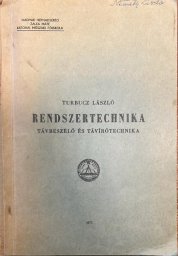 Turbucz Lszl - Rendszertechnika - Tvbeszl s tvrtechnika