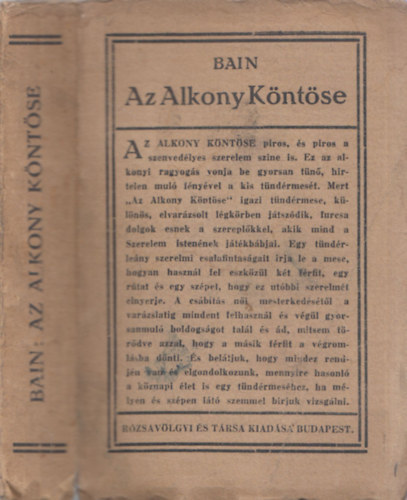 Bain F. W. - Az alkony kntse (hindu mese a szanszkrit kzirat nyomn)