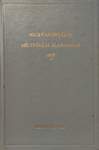 Magyarorszg mlyfrsi alapadatai 1978 II.