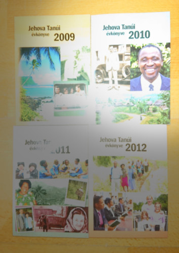 4 db Jehova Tan�i �vk�nyv: 2009, 2010, 2011, 2012