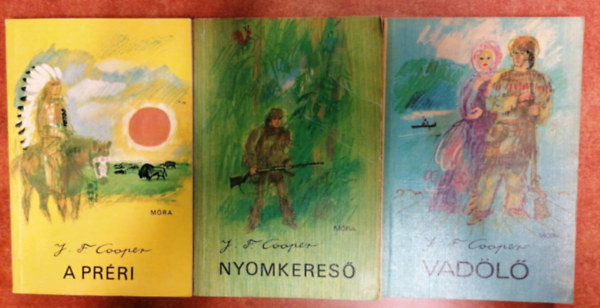 J. F. Cooper - A préri - Vadölő - Nyomkereső /3 kötet/