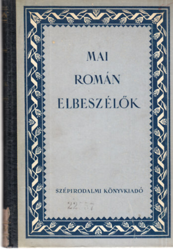 Mai romn elbeszlk