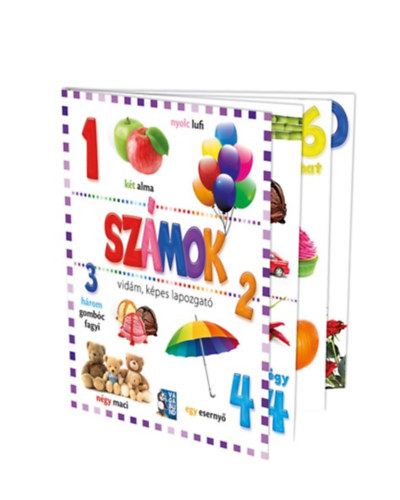Számok - Vidám, képes lapozgató