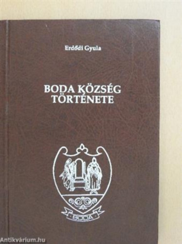 Erdődi Gyula - Boda község története
