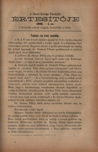 Katolikus szemle 1888.