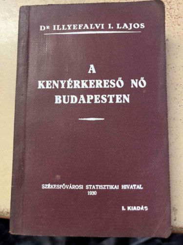 Dr. Illyefalvi I. Lajos - A kenyérkereső nő Budapesten