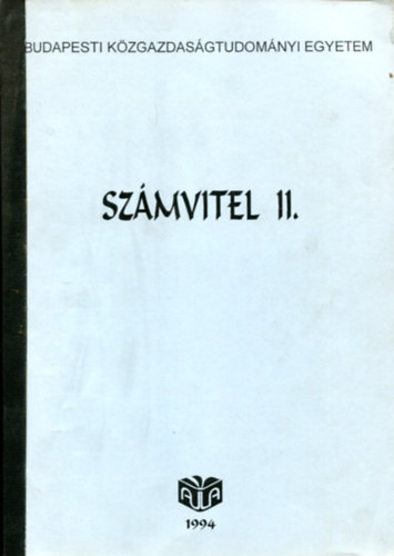 dr. Baricz Rezs - Szmvitel II. - Az eredmnykimutats