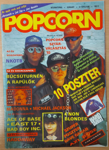 Popcorn International - Hungary VI. vfolyam 1993/12 (Poszter mellklettel)