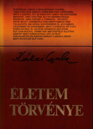 K�llai Gyula - �letem t�rv�nye
