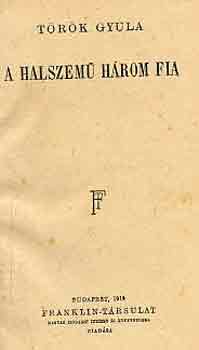 Török Gyula - A halszemű három fia