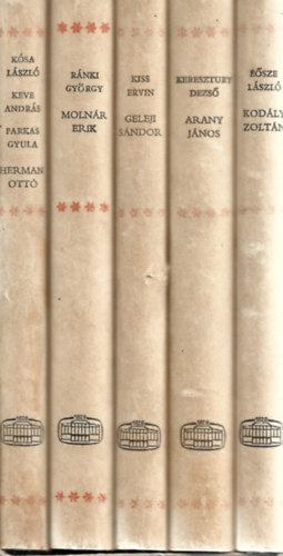 5 db A múlt magyar tudósai - Herman Ottó, Molnár Erik, Geleji Sándor, Arany János, Kodály Zoltán
