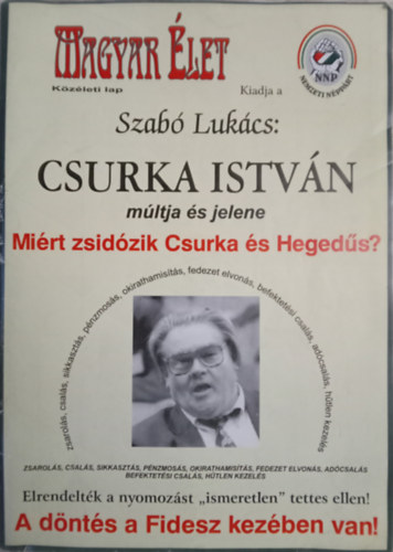 Szab Lukcs - Csurka Istvn mltja s jelene