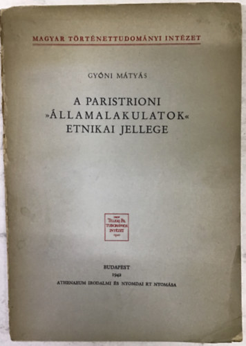 Gy�ni M�ty�s - A paristrioni "�llamalakulatok" etikai jellege
