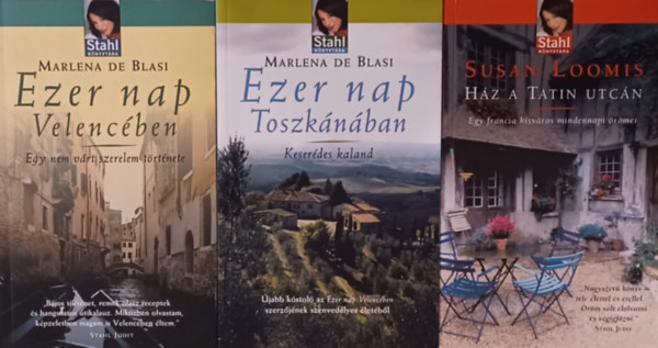 Susan Loomis Marlena de Blasi - Ezer nap Velencben + Volt egyszer egy tavernm + letnk a Tatin utcban (3 m)