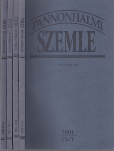 Sulyok Elemr  (fszerk.) - Pannonhalmi Szemle 2001/1-4. (IX., teljes vfolyam)- 4 db. lapszm