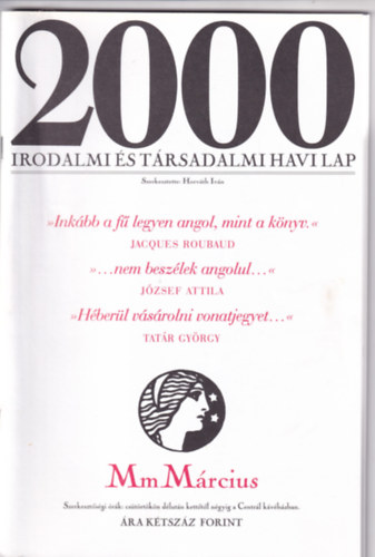 2000 Irodalmi s Trsadalmi Havi Lap - 2000. Mrcius