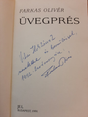 Farkas Olivér - Üvegprés