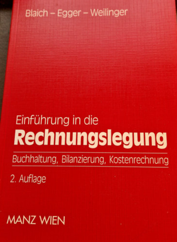 Einfhrung die Rechnungslegung