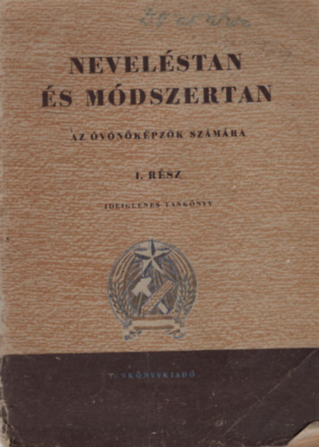 Nevel�stan �s m�dszertan az �v�n�k�pz�k sz�m�ra 1. r�sz