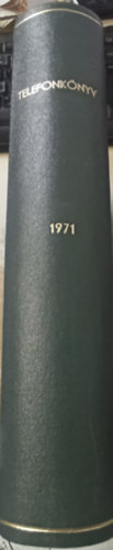 Budapesti egy�ni el�fizet�k telefonk�nyve 1971