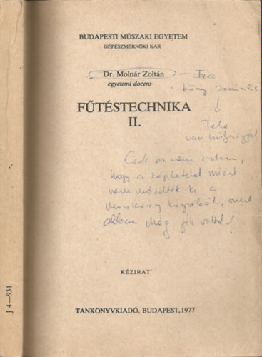 Dr.Molnr Zoltn - Ftstechnika II. (J4 - 931)