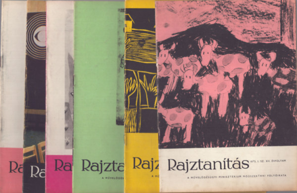 Aradi Jen� szerk. - Rajztan�t�s - Az Oktat�si Miniszt�rium m�dszertani foly�irata - XV.�vf. 1973/1-6.sz�m teljes �vfolyam