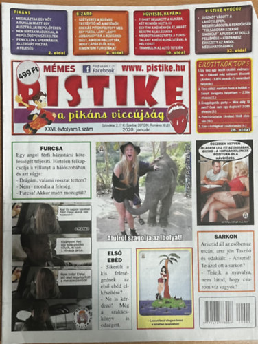 Sz�raz Attila  (F�szerk.) - Pistike 2020. janu�r - XXVI. �vfolyam 1. sz�m