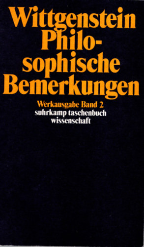 Ludwig Wittgenstein - Bemerkungen ber die Philosophie der Psychologie ( nmet nyelv filozfia, pszicholgia )
