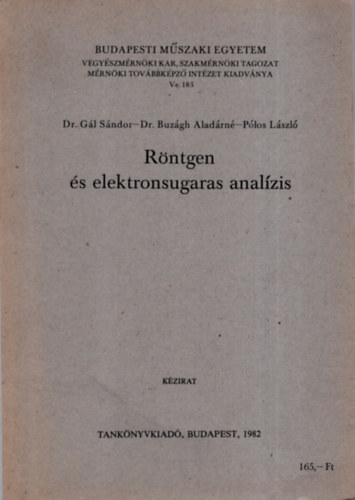 P�los L�szl� - R�ntgen �s elektronsugaras anal�zis