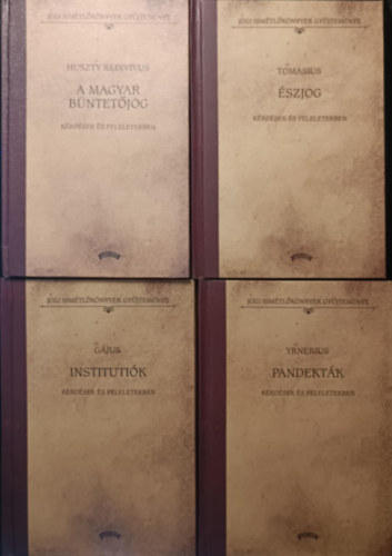 Huszty Redivivus, Tomasius, Yrnerius G�jus - Jogi ism�tl�k�nyvek gy�jtem�nye k�nyvcsomag