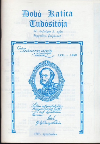 T�th Judit  (szerk.) - Dob� Katica Tud�s�t�ja 1991. Szeptember