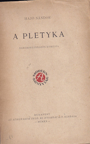 Haj� S�ndor - A pletyka H�romfelvon�sos kom�dia