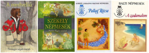 Bojtr Endre , Sndor Lszl Kriza Jnos (szerk.) - Szkely npmesk + A medvefi - Finnugor npek mesi + A csodamalom - Balti npmesk + Pallag Rzsa - Krpt-ukrajnai magyar npmesk   (4 m)