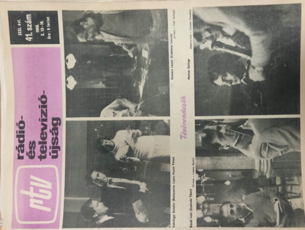 Rtv (R�di�- �s telev�zi��js�g) 41, XXXI. �vf. 1986. X. 13-19.