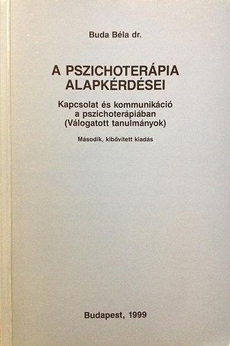 Dr. Buda Bla - A pszichoterpia alapkrdsei