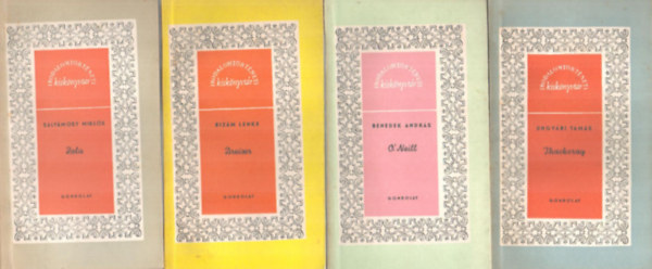 Benedek Andr�s, Biz�m Lenke, Saly�mosy Mikl�s Ungv�ri Tam�s - 4 db Irodalomt�rt�neti kisk�nyvt�r ( Thackeray, O'Neill, Dreiser, Zola )