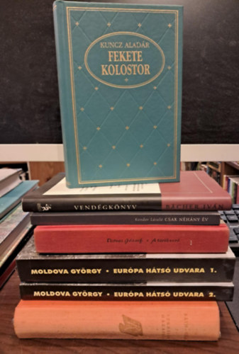 Rth-Vgh Istvn, Darvas Jzsef, Kuncz Aladr, Bcher Ivn, Kondor Lszl Moldova Gyrgy - 6 db-os magyar szpirodalmi KNYVMENT AJNLAT: Csak nhny v+ Vendgknyv+ Fekete kolostor+ A trkver+ Szerelem, hzassg+ Eurpa hts udvara I-II.