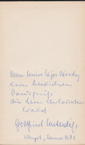 Gottfried Unterdorfer - Nicht die Bäume allein