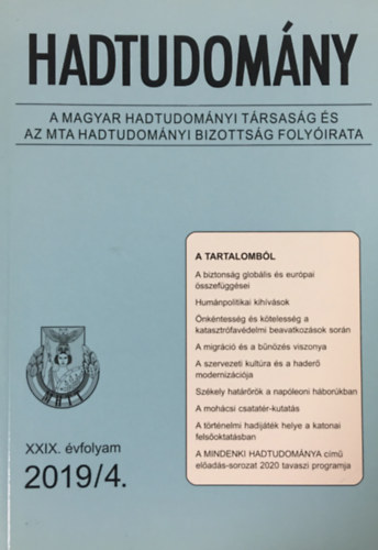 Hadtudom�ny 2019/4. sz�m XXIX. �vf.