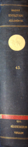 A Magyar Szent Korona orsz�gainak 1911. �vi k�lkereskedelmi forgalma. Magyar Statisztikai K�zlem�nyek 43. k�tet