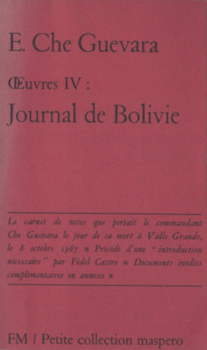 E. Che Guevara - Journal de Bolivie