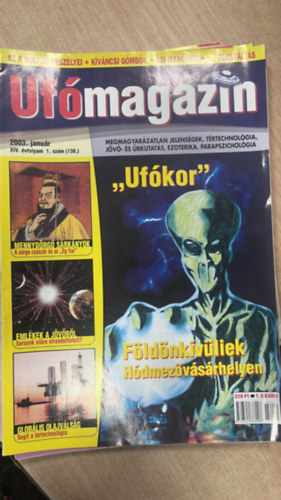 Pusztay Sándor (főszerk.) - Ufómagazin 2003/1-12. (teljes évfolyam, 12 db. lapszám)