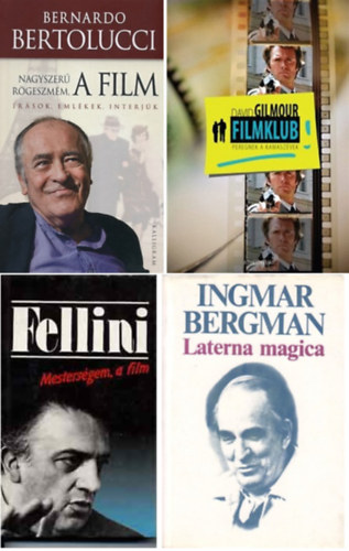 Bernardo Bertolucci, Federico Fellini, David Gilmour Ingmar Bergman - Filmes knyvcsomag (4 ktet)