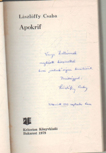 Lszlffy Csaba - Apokfir