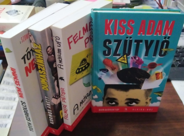 Tth Szabolcs, Kormos Anett, Felmri Pter Kiss dm - 4 db-os KNYVMENT AJNLAT, Dumaknyvtr: Sztyi+Nem semmi+Dumasznhz+A hrom uf