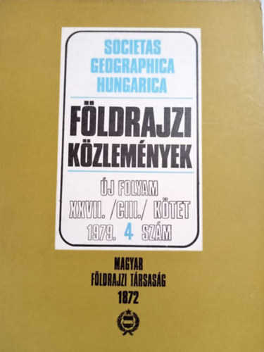 P�csi M�rton  (szerk.) - F�ldrajzi k�zlem�nyek 1979 4. sz�m