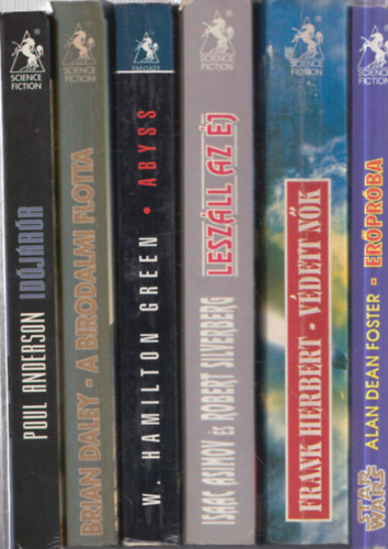 W. Hamilton Green, Isaac Asimov Brian Daley - Frank Herbert, Alan Dean Foster Robert Silverberg - 6 db. Valhalla sci-fi: Idjrk + A birodalmi flotta + Abyss + Leszll az j + Vdett nk + Erprba