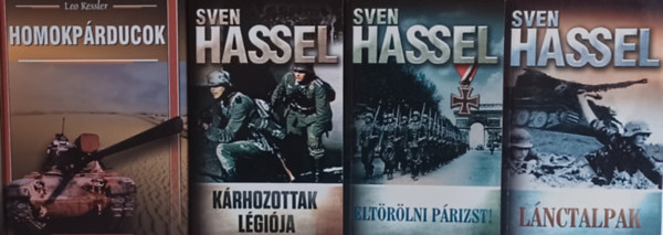 Leo Kessler Sven Hassel - Krhozottak lgija + Eltrlni Prizst! + Lnctalpak +  Homokprducok (4 m)