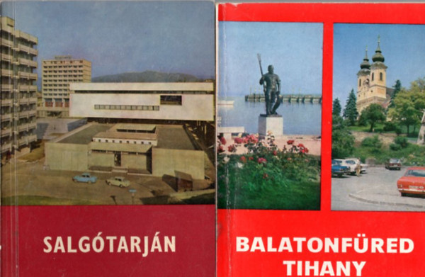 Dr. Dr. Belitzky J�nos, Vadas Andor, Moln�r Imre Uzsoki Andr�s - 4 db helyt�rt�neti k�nyv: Balatonf�red - Tihany + Salg�tarj�n + Szigetv�r �s k�rny�ke + N�gr�di v�rak